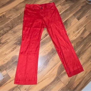 Red CAbi wide leg pants NWOT